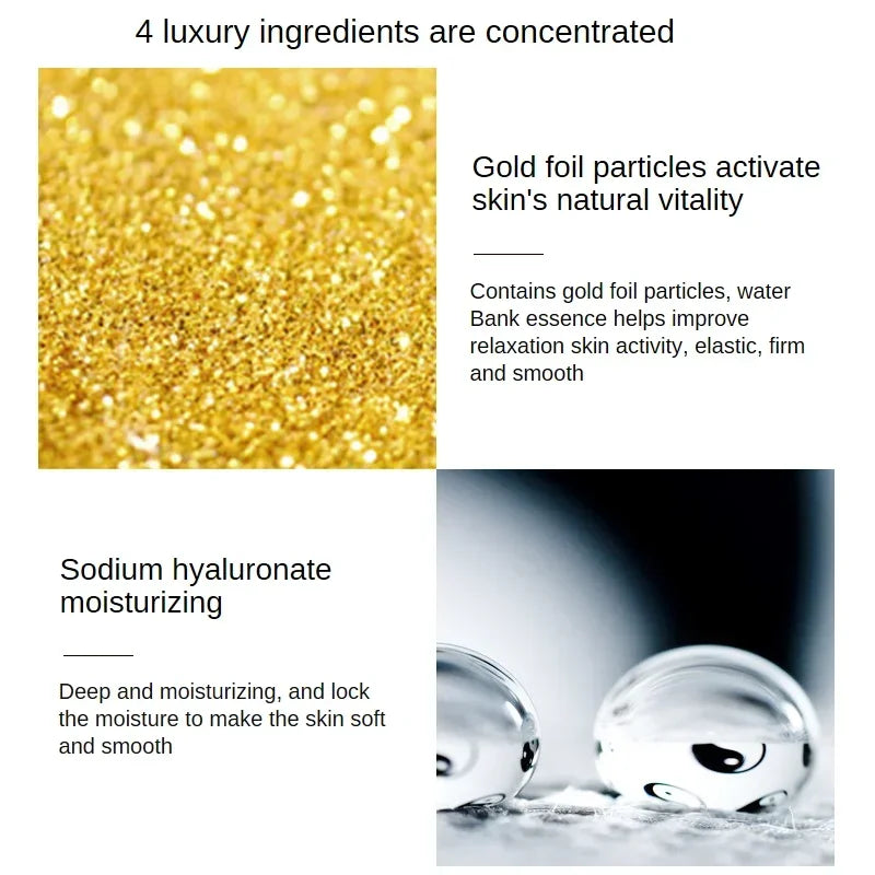 ✨ 24K Gold Hyaluronic Acid Nicotinamide Face Essence