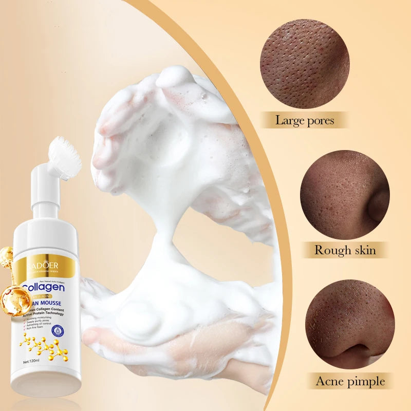✨ SADOER Collagen Facial Cleanser Mousse ✨