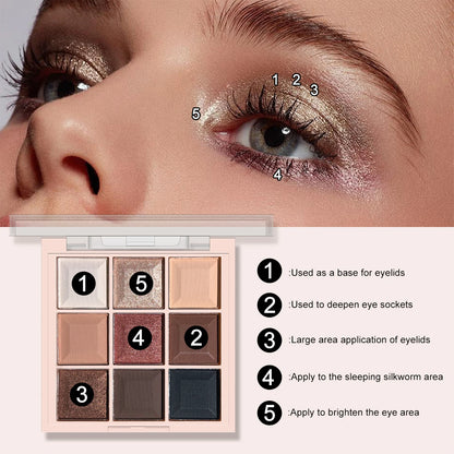 🪄 JUJU DREAM 9-Color Eyeshadow Palette