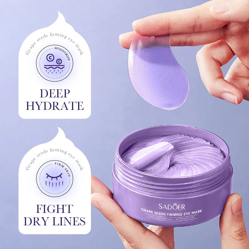 ✨ SADOER Grape Eye Mask – 60pcs ✨