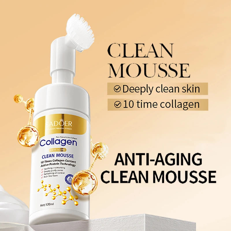 ✨ SADOER Collagen Facial Cleanser Mousse ✨