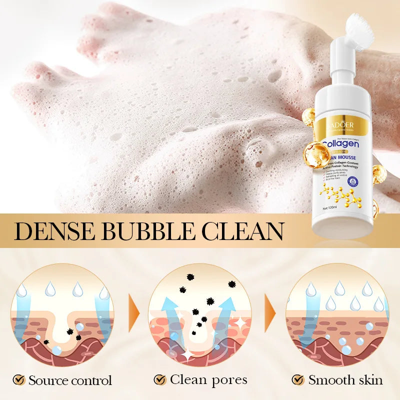 ✨ SADOER Collagen Facial Cleanser Mousse ✨