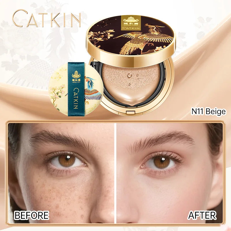 🌸 Catkin Phoenix Cushion – Full Coverage, Korean Beauty