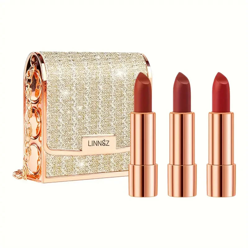 3pcs Velvet Lipstick Gift Set